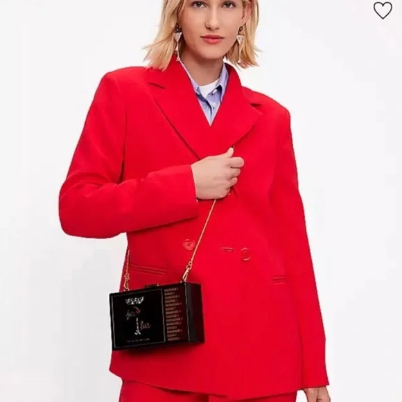 RARE NWT Unopened Kate Spade “Perfect Match” Matchbox Embellished Resin Clutch - Picture 5 of 12